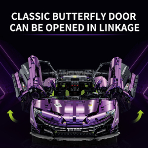 HW 1:8 Simulation Sportwagen-Bausteine 3569PCS Baustein OEM/ODM 4,9mm Kleinteilchen-Technologie Teile Ziegel Spielzeug - Product Image 3