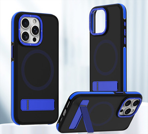 2024 iPhone 1615 Pro Max14モバイルシェルトレンド製品用の新着耐衝撃キックスタンド磁気携帯電話ケース - Product Image 2