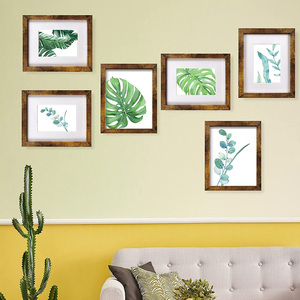 8x10 resim çerçevesi kahverengi Set 6 ekran resimleri 5x7 mat resim çerçevesi toptancılar ile - Product Image 6
