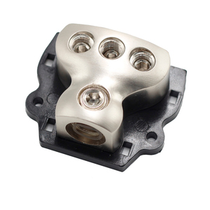 1x 0 Gauge in / 3X <strong>4</strong> Gauge Out Amp Power Distribution Ground <strong>Distributor</strong> Connecting Block 3 Way Power Distribution Block for Car - Product Image 5