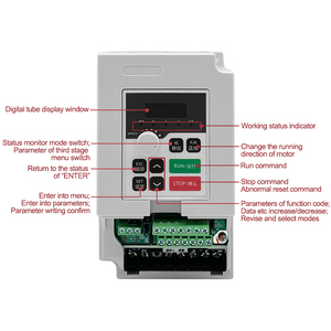 7.5kw 380v מתח נמוך תדירות 0-1000hz <span class=keywords><strong>inverter</strong></span> משתנה vfd משתנה