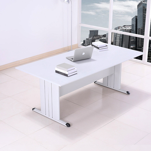 Mesa de escritorio de ordenador de metal de oficina moderna con cajón, mesa escolar de escritorio de oficina - Product Image 4
