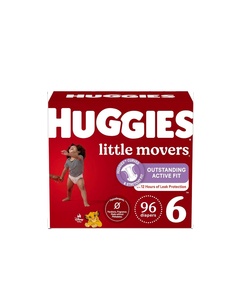 Huggies Elite Soft Size 6 Diapers 96 Count Pack Disposable Pants Cloth Baby Wipes <strong>for</strong> <strong>Little</strong> <strong>Ones</strong> 35+ Lbs Printed Model Size 4