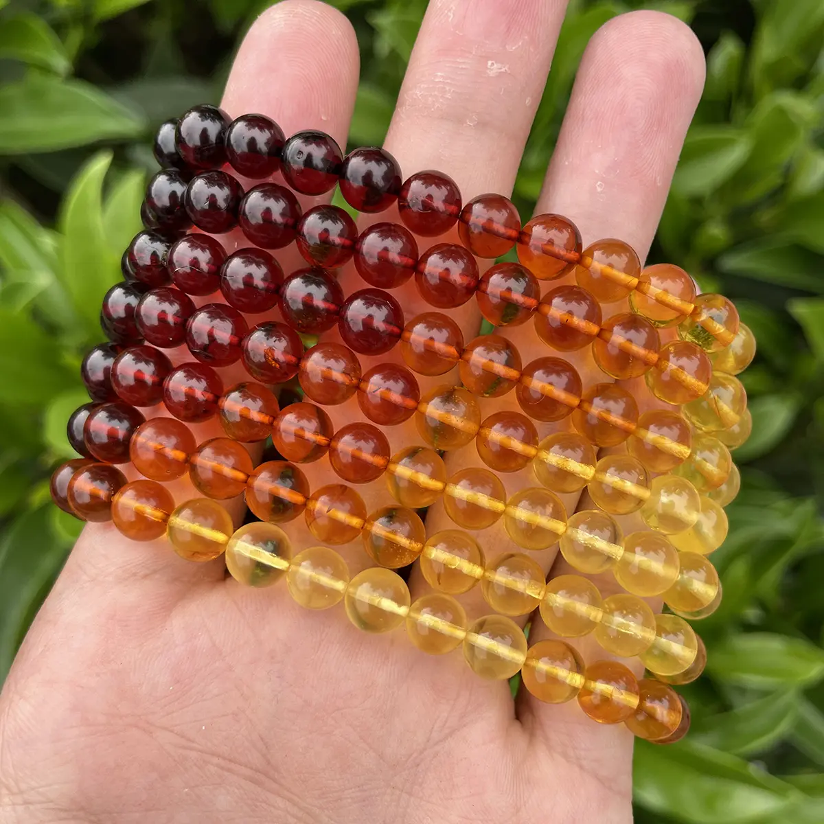 Natural 6mm Báltico Mar Âmbar Rodada Lisa Loose Beads Para Fazer Jóias Pulseira Colar DIY