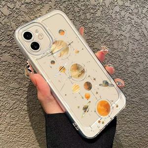 ユニバーススタープラネット印刷耐衝撃スペースTPU携帯電話カバーケースIphone 8 X Xr Xs 11 12 13 14 15 16 17 Pro Max用 - Product Image 4