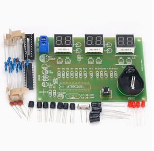 DIY <strong>Kits</strong> AT89C2051 Electronic Clock Digital Tube LED Display Suite Electronic Module Parts and Components 9V - 12V - Product Image 3
