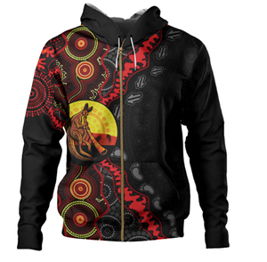 Tùy chỉnh bản địa Úc Thổ Dân in áo XL Kích thước trùm đầu <span class=keywords><strong>didgeridoo</strong></span> hoàng hôn mơ màn hình chống thu nhỏ cho mùa thu - Product Image 2