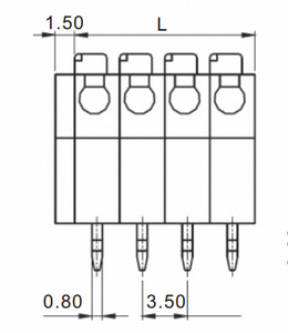 300V/6A <strong>Terminal</strong> <strong>Block</strong> 3.50mm Quick Wiring <strong>Block</strong> 2500V PCB <strong>Terminals</strong> Green <strong>Spring</strong> Clamp <strong>Terminal</strong> <strong>Blocks</strong> - Product Image 2