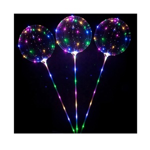 Kabarcık helyum Balon Led ışıkları yanıp sönen sopa Ballon dize aydınlatma Ballon Globos temizle Bobo balonlar Led dize işık ile - Product Image 5