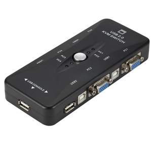 Factory Price <strong>KVM</strong> <strong>Switch</strong> 4 Port PC Monitor <strong>Switches</strong> for Computer Keyboard Mouse Monitor
