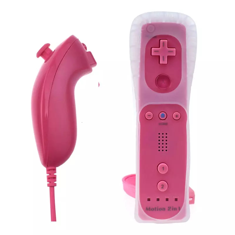 Nunchuck rose avec Motion Plus - SANS BOÎTE
