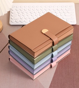 Premium Leather <strong>Notebook</strong> <strong>with</strong> Metal Magnetic Closure 100 Sheets 100gsm Tassel Bookmark Notepad PU <strong>Notebook</strong> <strong>with</strong> Pen Holder - Product Image 2
