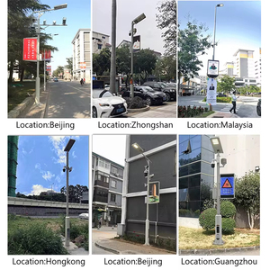 Smart Pole <span class=keywords><strong>CCTV</strong></span>-Sicherheits system Solar kamera 5M 6M 7M Pole City Wide Surveillance Light Pole - Product Image 4