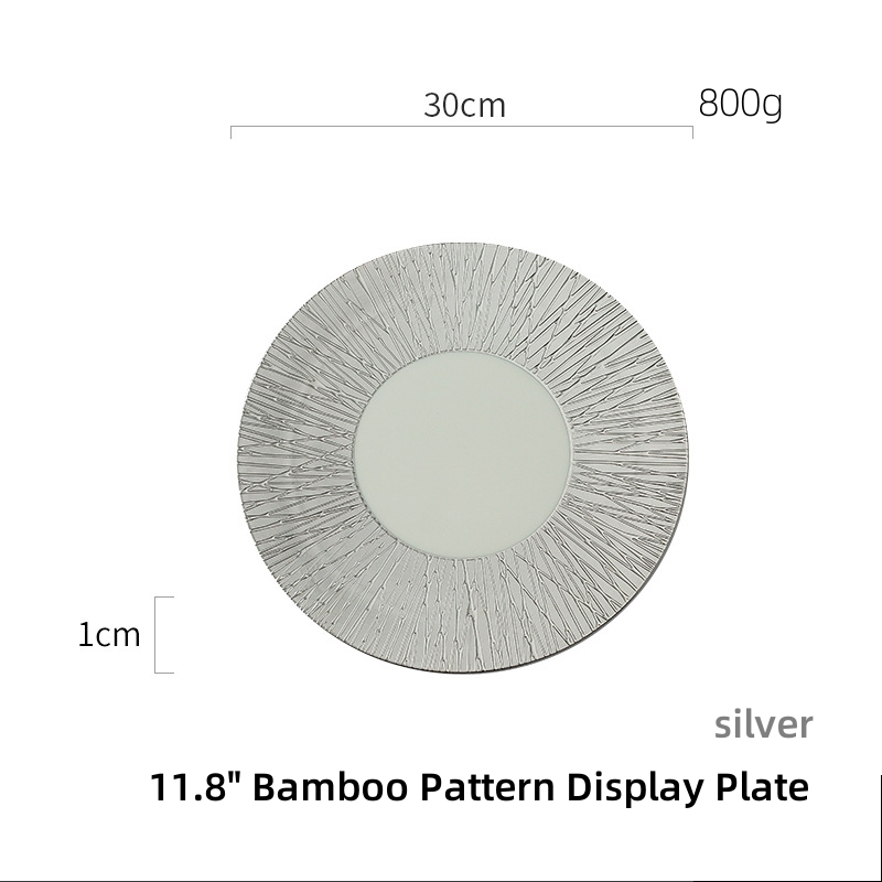 Bamboo Pattern Display Plate