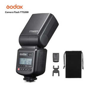 Godox TT520III相机闪光灯内置433兆赫无线信号触发器，适用于DSLR相机 - Product Image 1