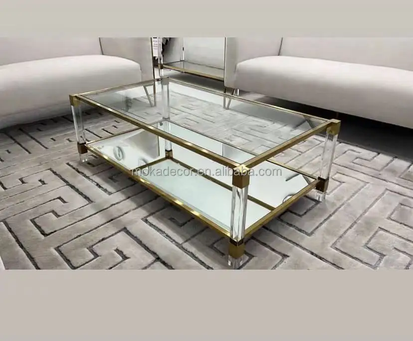 2022 tavolo centrale in marmo moka design moderno soggiorno mobili tavolino in acciaio dorato tavolo da tè in marmo