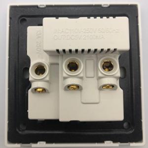 通用无框通用串行总线插座，带开关250V 13A额定通用串行总线扩展插座 - Product Image 2
