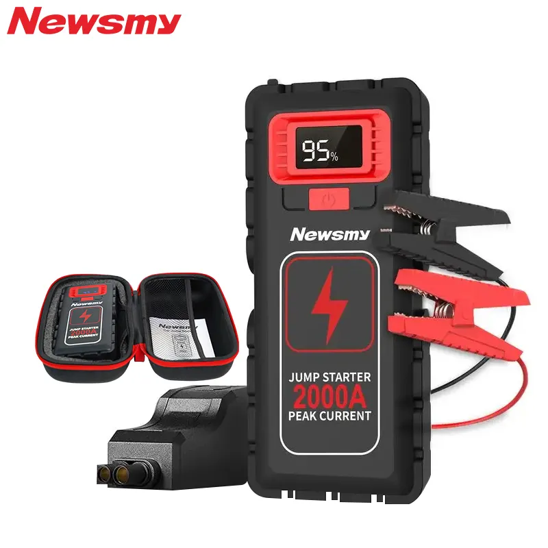 Newsmy starting Current 12V/600A with Peak Current 2500A portable car AUTO jump starter Emergency portable jump starter