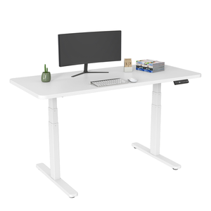 2 segmentos Ajustável Mesa Elétrica Dual Motor <span class=keywords><strong>Computer</strong></span> Desk Sit Stand Tabelas Escritório
