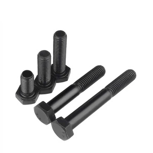 M10 galvanizli çelik tam dişli altıgen cıvata somunları siyah HDG bağlantı elemanları M3 iplik Din standart 5/8 \ "Classe 4.8 8.8 altıgen cıvata