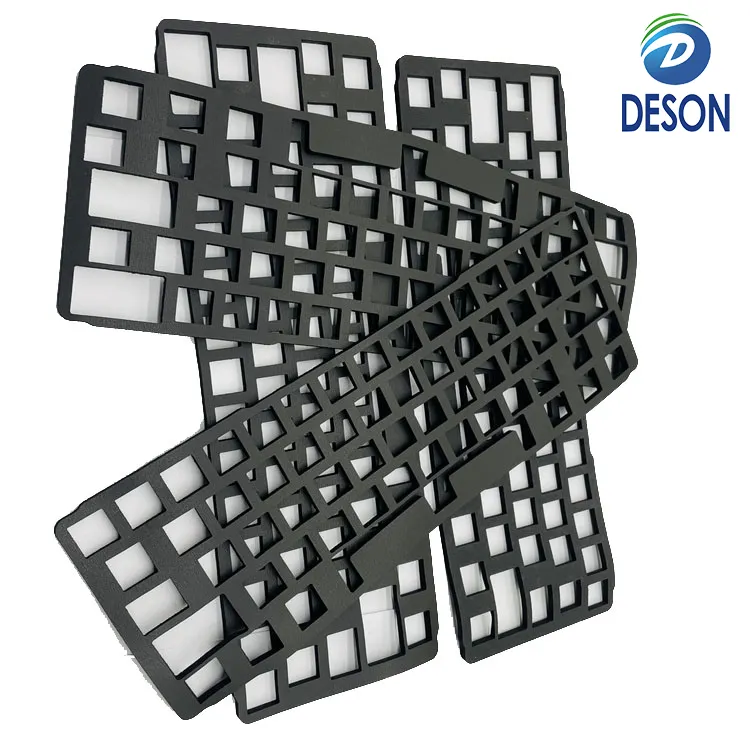 Deson Die Cut Hitam Jepang Rogers 0.05Mm 0.5Mm 1.5Mm 2Mm 6Mm 20Mm Karet Silikon Bumper Perekat Poron Busa untuk Perekat 3M