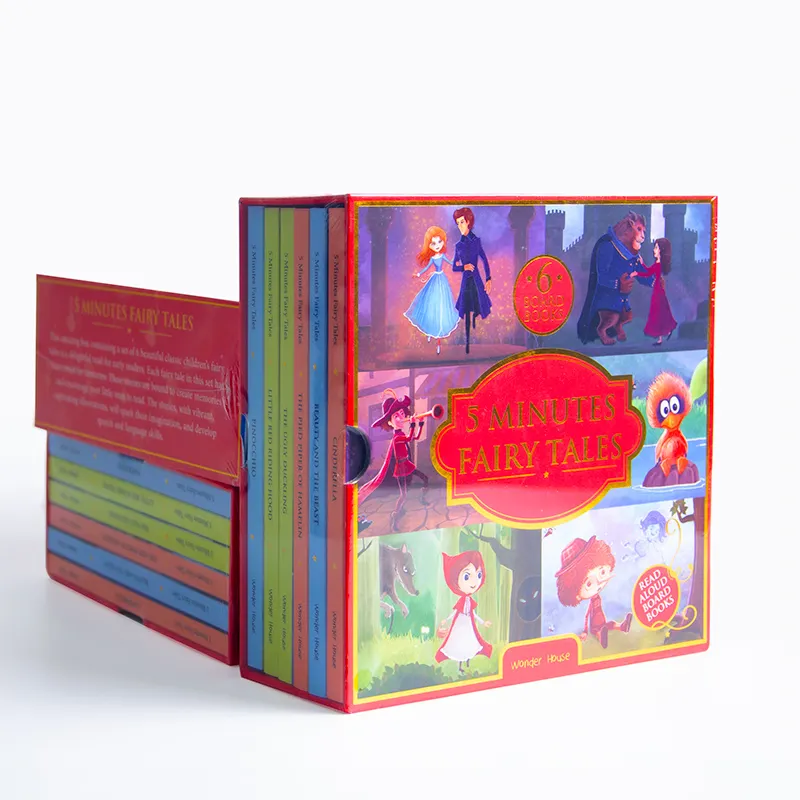 Libros de cuentos para colorear de cultura espléndida para niños, juego de cajas de libros para educación preescolar, impresión de libros para niños