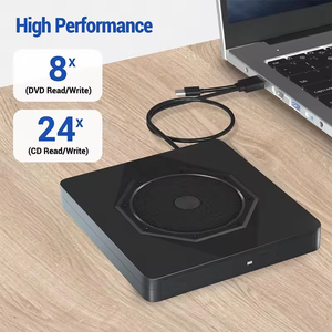 超薄便携式USB 3.0 Type-C外置DVD光盘-/+ RW驱动器光盘驱动器笔记本电脑刻录机阅读器播放器 - Product Image 4
