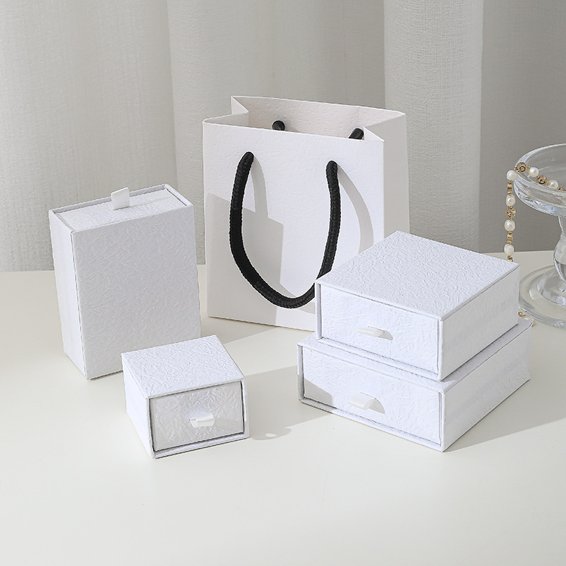 White hand rub drawer box