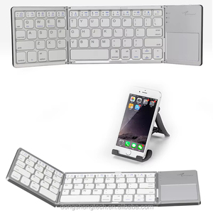 Mini teclado inalámbrico recargable plegable personalizado BT Teclado para juegos del fabricante para computadora portátil Tableta o teléfono - Product Image 1