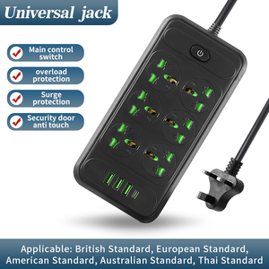 Wholesale Cheap 10A Extender Corded <strong>Socket</strong> Main <strong>Switch</strong> Extension Cable <strong>Socket</strong> Power <strong>Socket</strong> - Product Image 5