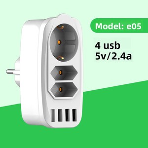 Venta al por mayor pequeño enchufe multifunción con USB y convertidor estándar europeo - Product Image 4