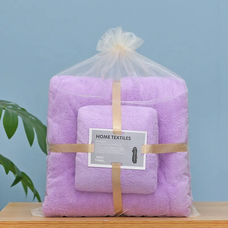 Conjunto de toalhas de banho com toalha estampada para crianças em microfibra coral absorvente
