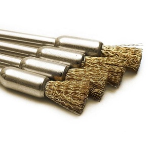 Workshop <strong>Brass</strong> <strong>Wire</strong> <strong>Brushes</strong> Electric Replacement 15Pcs 5mm Rotary <strong>Wheel</strong> Pencil <strong>Polishing</strong> for Power Drill Durable
