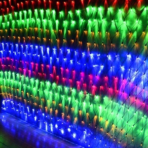 RGYB Led פיות נטו אורות פסטיבל נטו רשת מחרוזת חג המולד מסיבת חתונת חג המולד אורות חיצוני קישוט חג תאורה