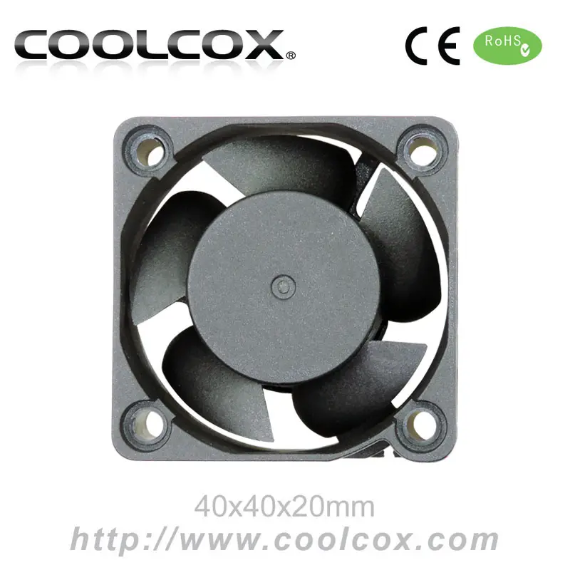CoolCox 40x40x20mm Small Axial Fan 40mm 4020 DC 5V/12V/24V Exhaust Fan Dc 40mm Brushless Fan Bidet Fan Car Amplifier Cooling Fan