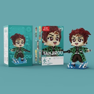 New Style Anime Demon Slayer Tanjirou Nezuko Character Model Educational <strong>Toys</strong> Assembled Building Blocks - Product Image 4