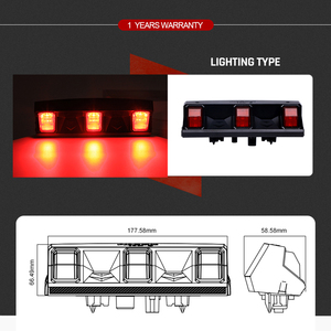 Tak N oyun parlak Led üçüncü fren işık değiştirme Jeep 2018 + Wrangler JL füme Lens Stop lambası - Product Image 6