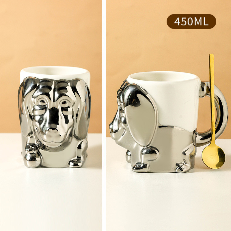 Taza Labrador de Plata