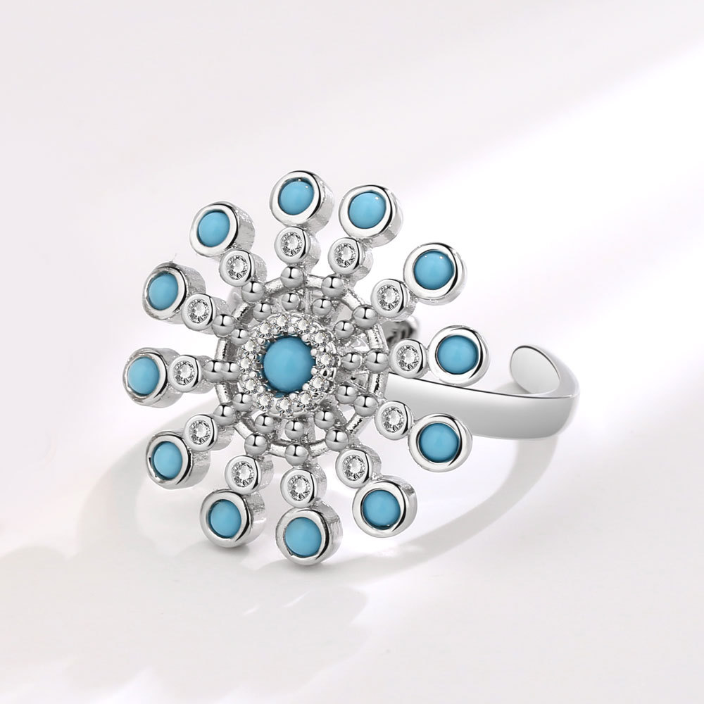 White gold color (turquoise)