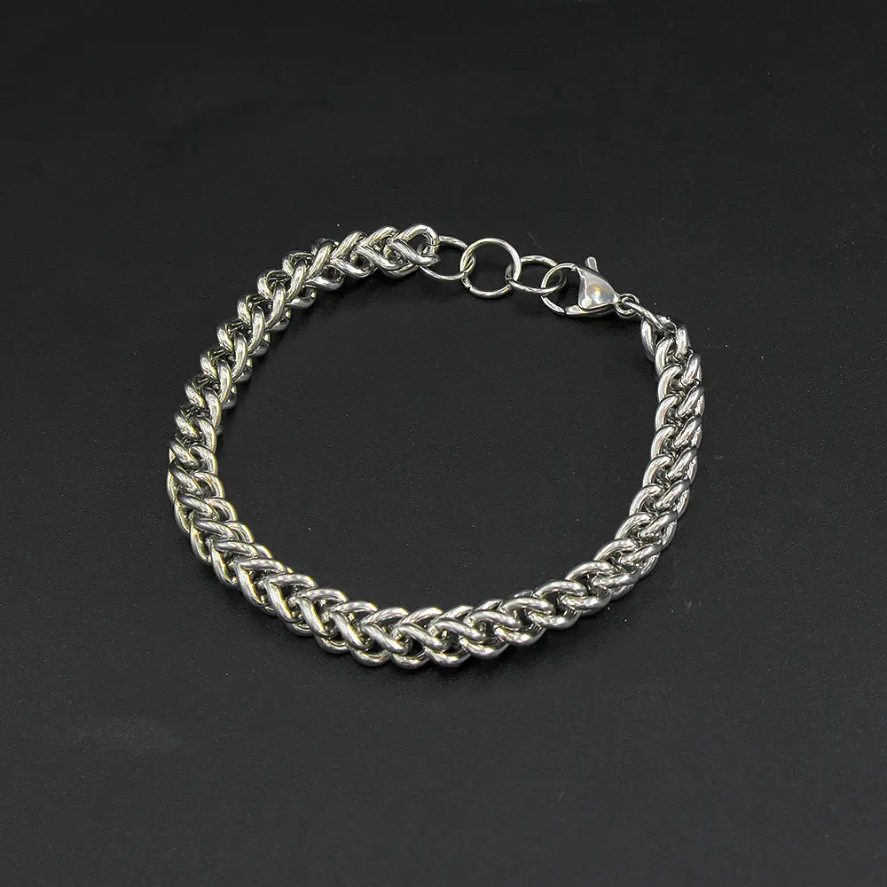 Мужское ожерелье из нержавеющей стали с положительной и отрицательной цепью, от производителя, прямые продажи, набор 6.5mmYS373