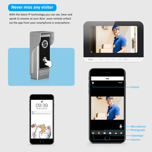 Cheap <strong>4</strong> <strong>Way</strong> Wireless <strong>Intercom</strong> <strong>System</strong> , Doorbell Camera Interphone <strong>4</strong> Wire Cable Connect - Product Image 6