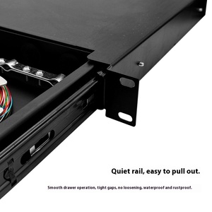 Toàn Bộ 48 lõi LC Bảng điều khiển cáp quang kéo ra Hộp thiết bị đầu cuối và Tủ mạng để cài đặt FTTH với hộp trống có sẵn - Product Image 3