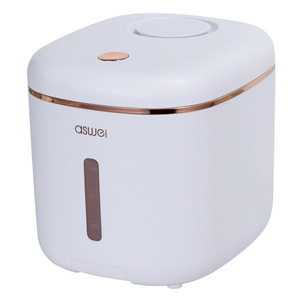 Contenedor de almacenamiento de arroz con rueda, dispensador de arroz hermético a prueba de humedad, contenedor de plástico para cereales a granel, alimentos para mascotas, 10 KG - Product Image 1