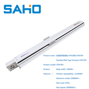 Módulo de actuador de riel de guía lineal STM100 de 400MM de alta velocidad, rodamiento de núcleo de transmisión de correa de carrera de 400MM para Kit de posición lineal CNC - Product Image 3