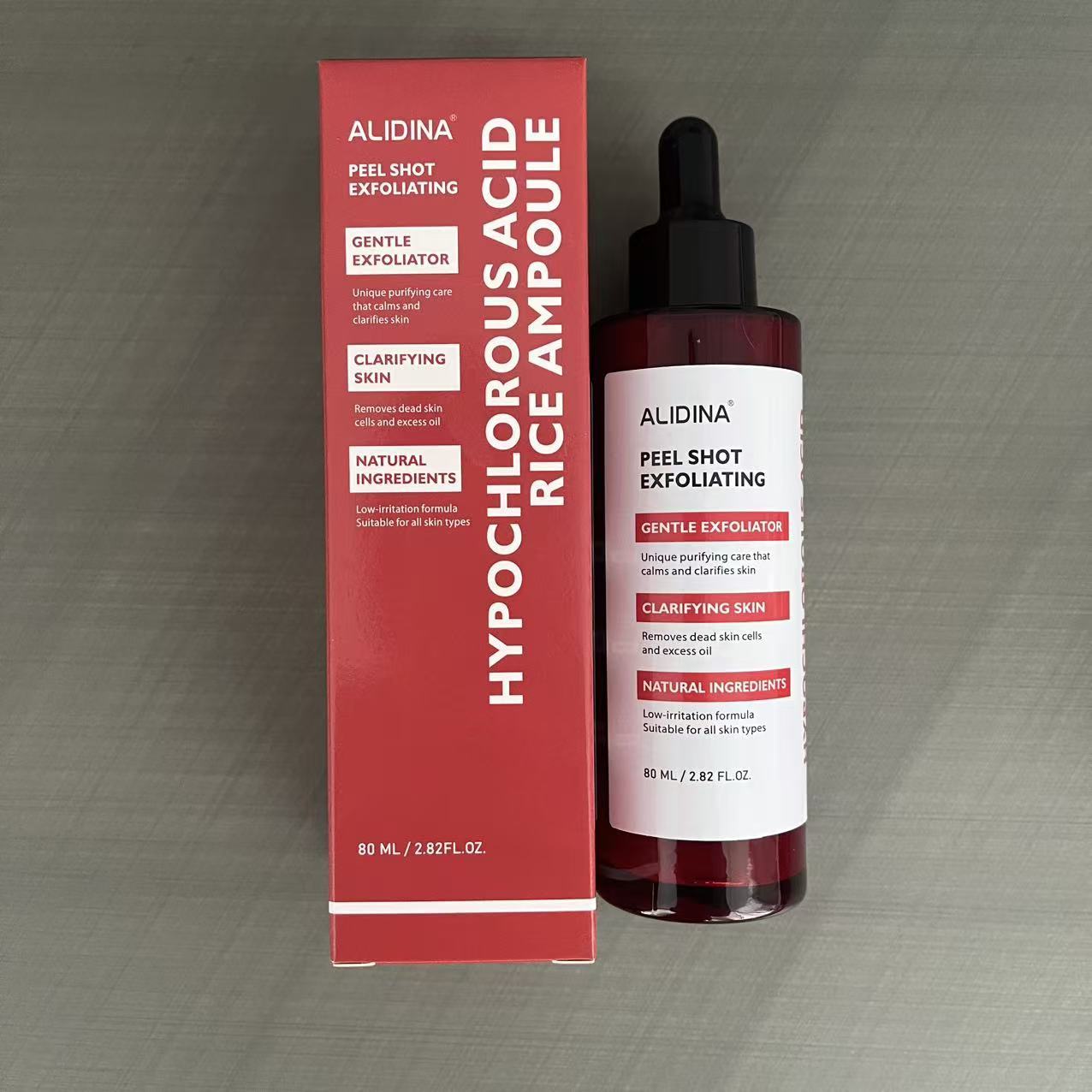 Ampoule de peel shot à l'acide hypochloré de 80 ml