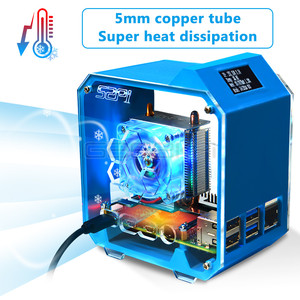 Geeekpi מגדל קירור מאוורר v2.0 סופר 7 צבעים מארז תלת מימד עבור פטל פאי 4b/<span class=keywords><strong>3b</strong></span>/<span class=keywords><strong>3b</strong></span>/<span class=keywords><strong>3b</strong></span> +