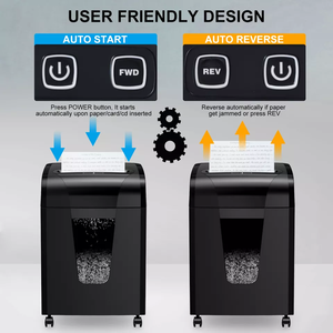 Office <strong>Shredder</strong>, 10-Minute Running Time Heavy Duty Paper <strong>Shredder</strong>, 18Sheets Cross Cut Quiet <strong>Shredder</strong> for Business Use - Product Image 3