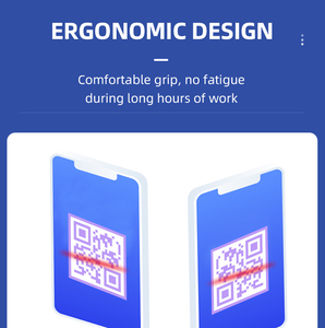 Mini lector de código QR de fácil operación, escáner de código de barras 2D portátil, sistema de cajero compatible con Android IOS