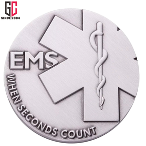 15 Năm Nhà Máy Tùy Chỉnh Kim Loại Men EMS Thách Thức Đồng Xu Khi Giây Đếm-Khẩn Cấp Dịch Vụ Y Tế Đồng Xu - Product Image 3