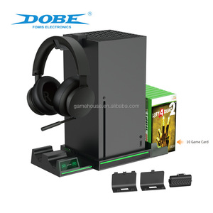 LD TYX-1622 şarj standı Xbox serisi X dikey stant 10 oyun kartı yuvaları kulaklık kanca denetleyici pil-yeni durum - Product Image 2